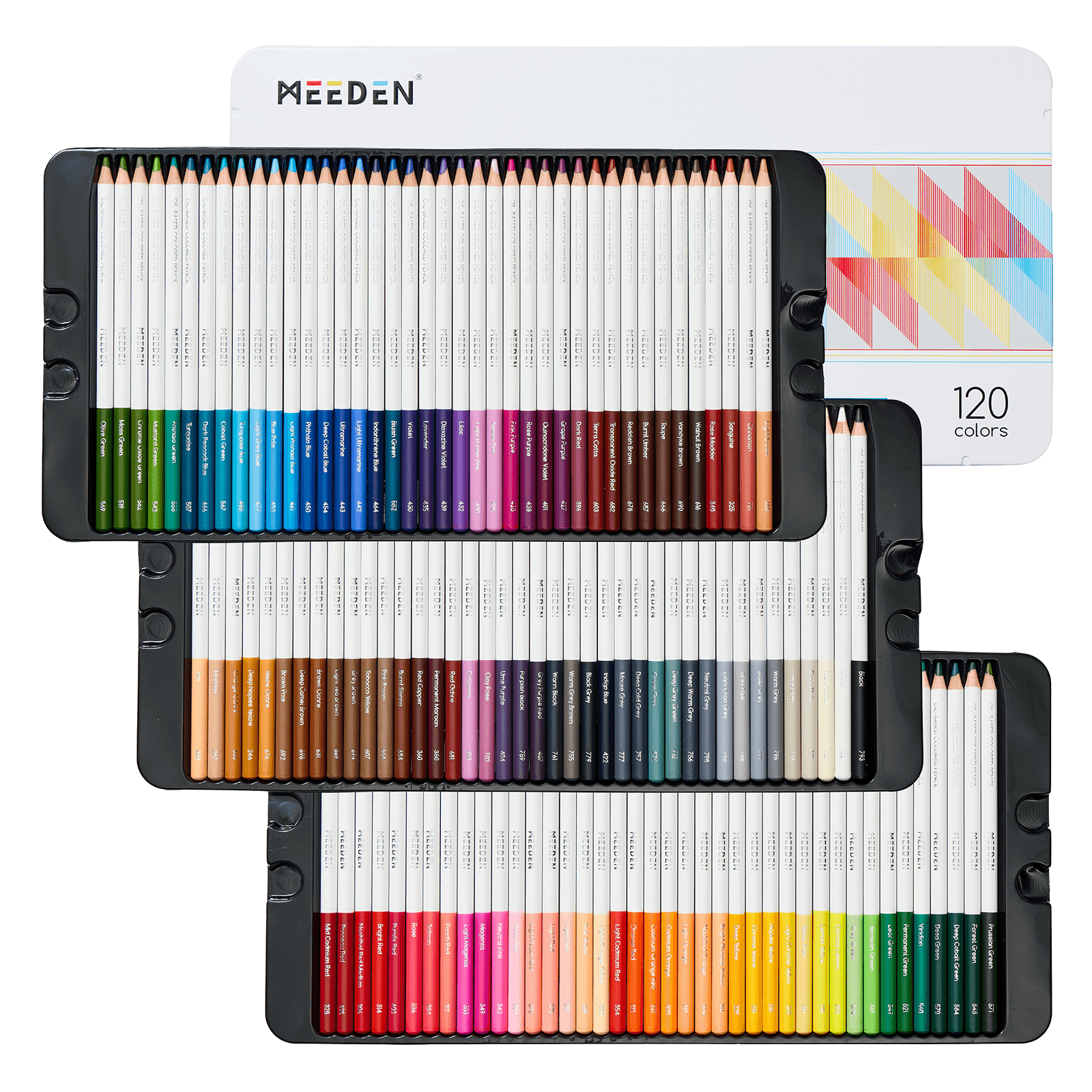 Meeden Artist Colored Pencil Set 120 Count Vibrant Colors Drawing Pencils product photo from Meedenart