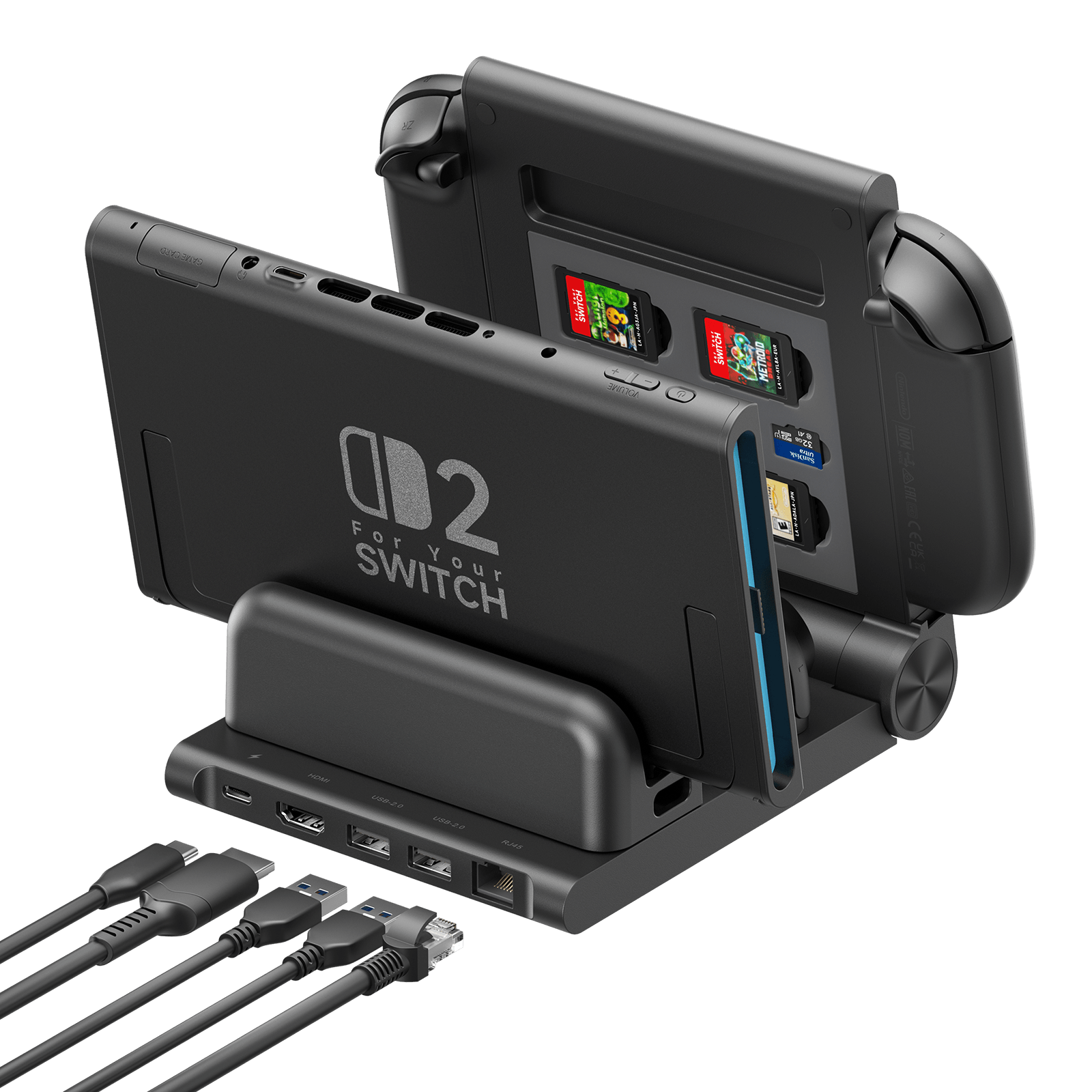 6 In 1 Gaming Dock For Switch 2 product photo from Jsaux