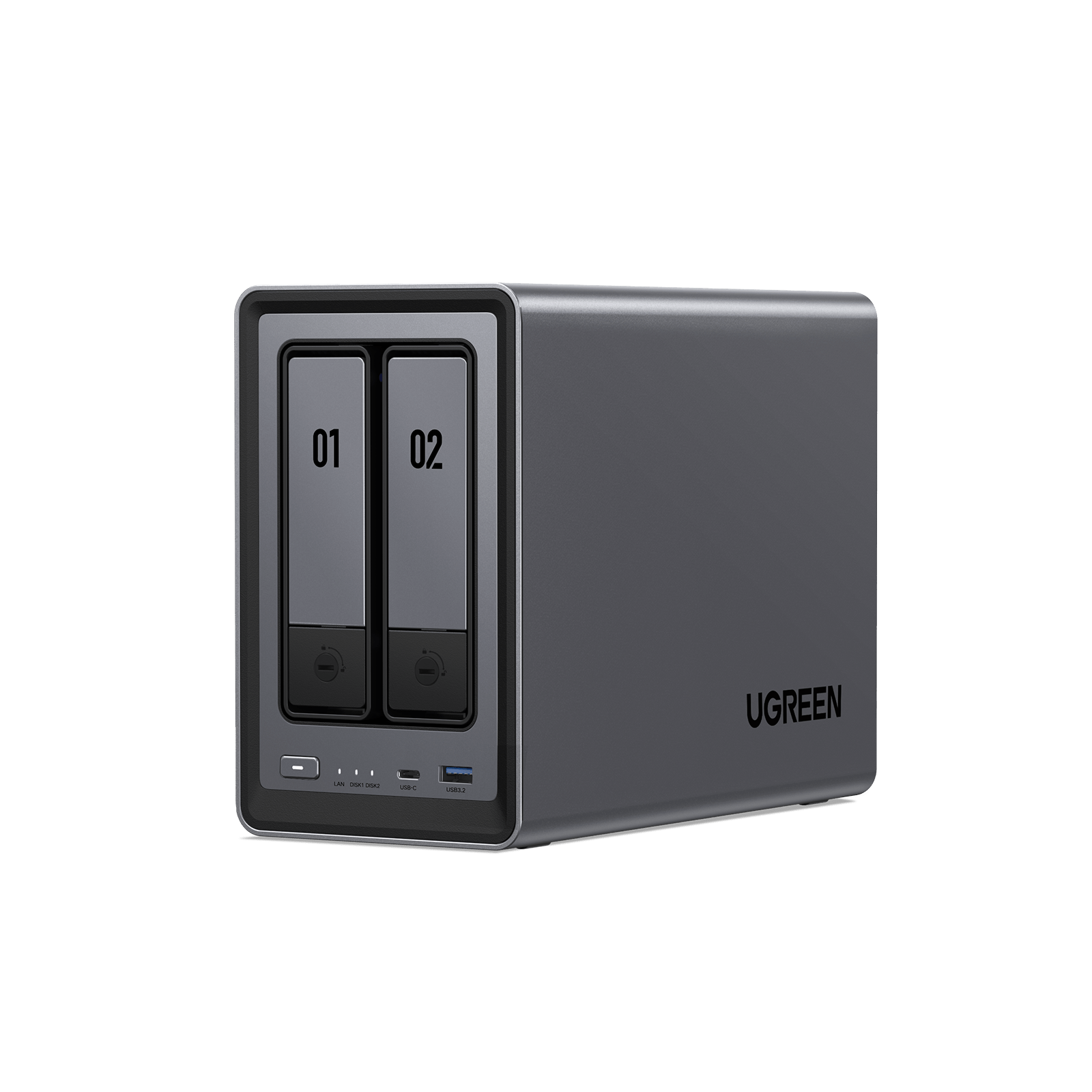 $389.99 DXP2800 80TB (HDD 32TB x2 + SSD 8TB x2) product photo from Ugreen