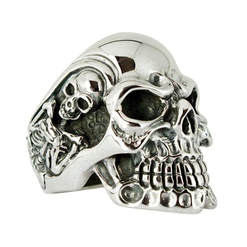 Skeleton Skull Ring product photo from Bikerringshop