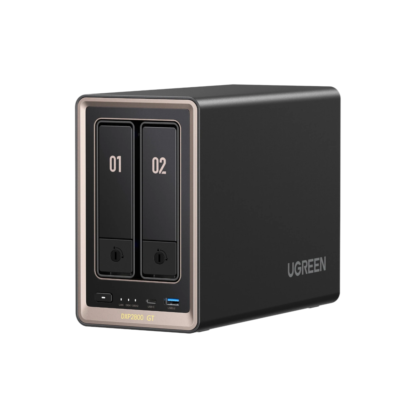 New $459.99 DXP2800GT 80TB (HDD 32TB x2 + SSD 8TB x2) product photo from Ugreen