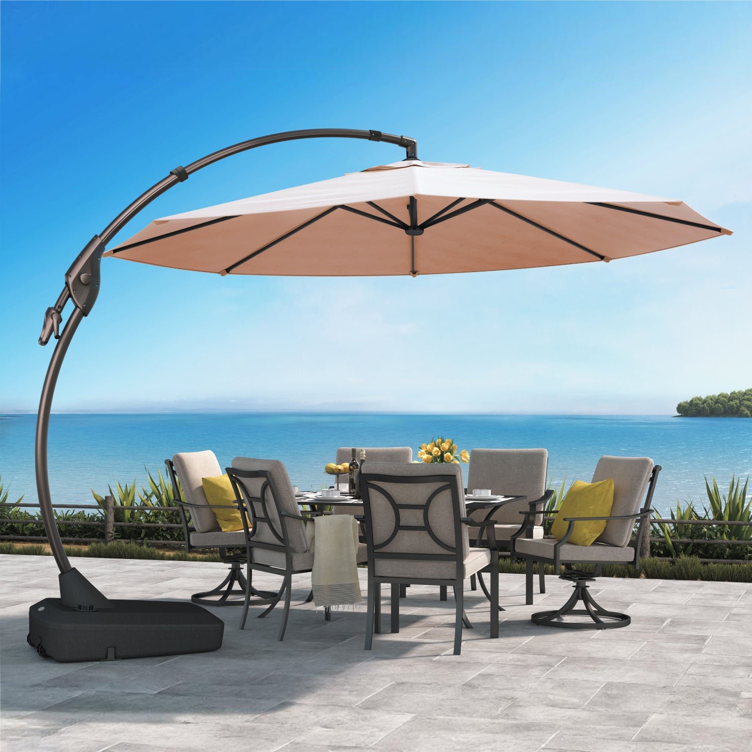Deluxe Napoli 12 Ft Sunbrella Cantilever product photo from Grandpatio
