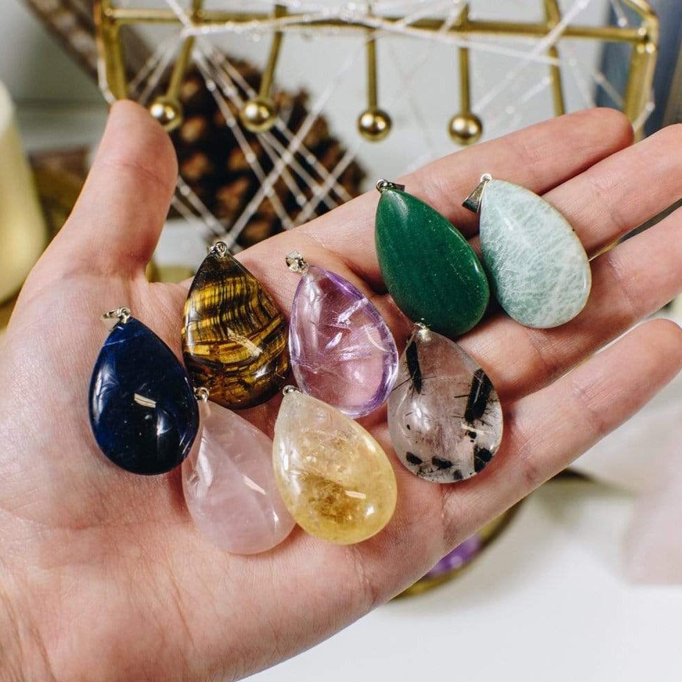 Crystal Teardrop Pendants$9.00 product photo from Rockparadise