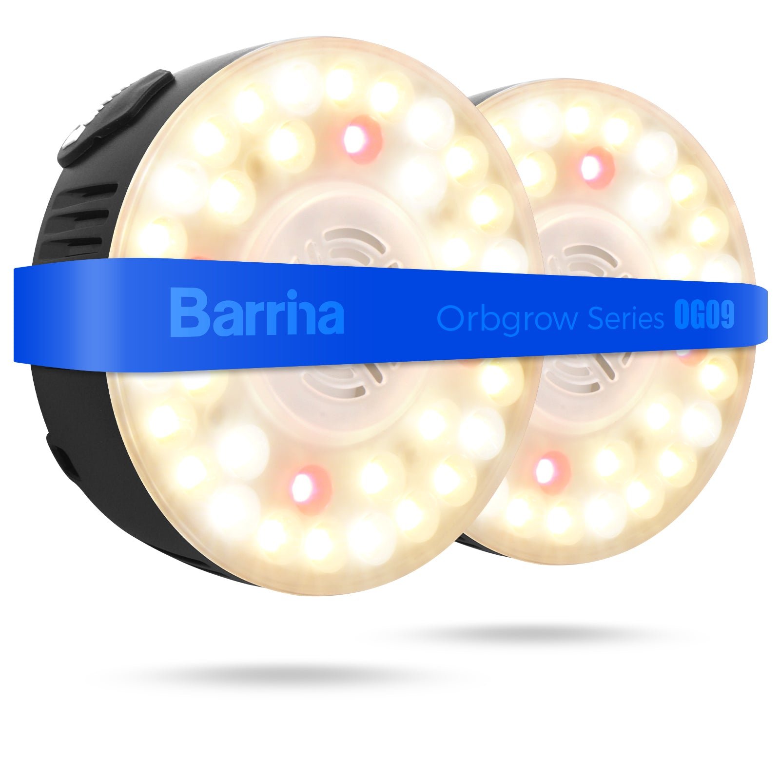 Barrina Orbgrow 9W LED Puck Grow Lights 3000K+6500K+660nm | Full Spectrum, Magnetic & Linkable | OG09 product photo from Barrina