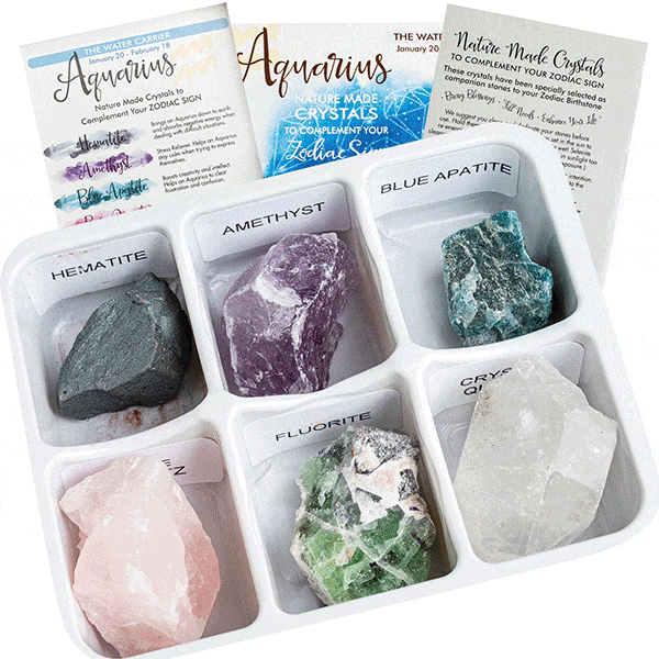Zodiac Crystal Set - Box of 6 Gemstones$29.95 product photo from Rockparadise