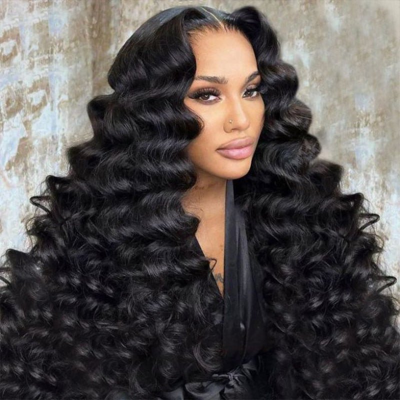 300 density luxury Loose Deep lace front wig virgin human hair natural look product photo from Zlikehair