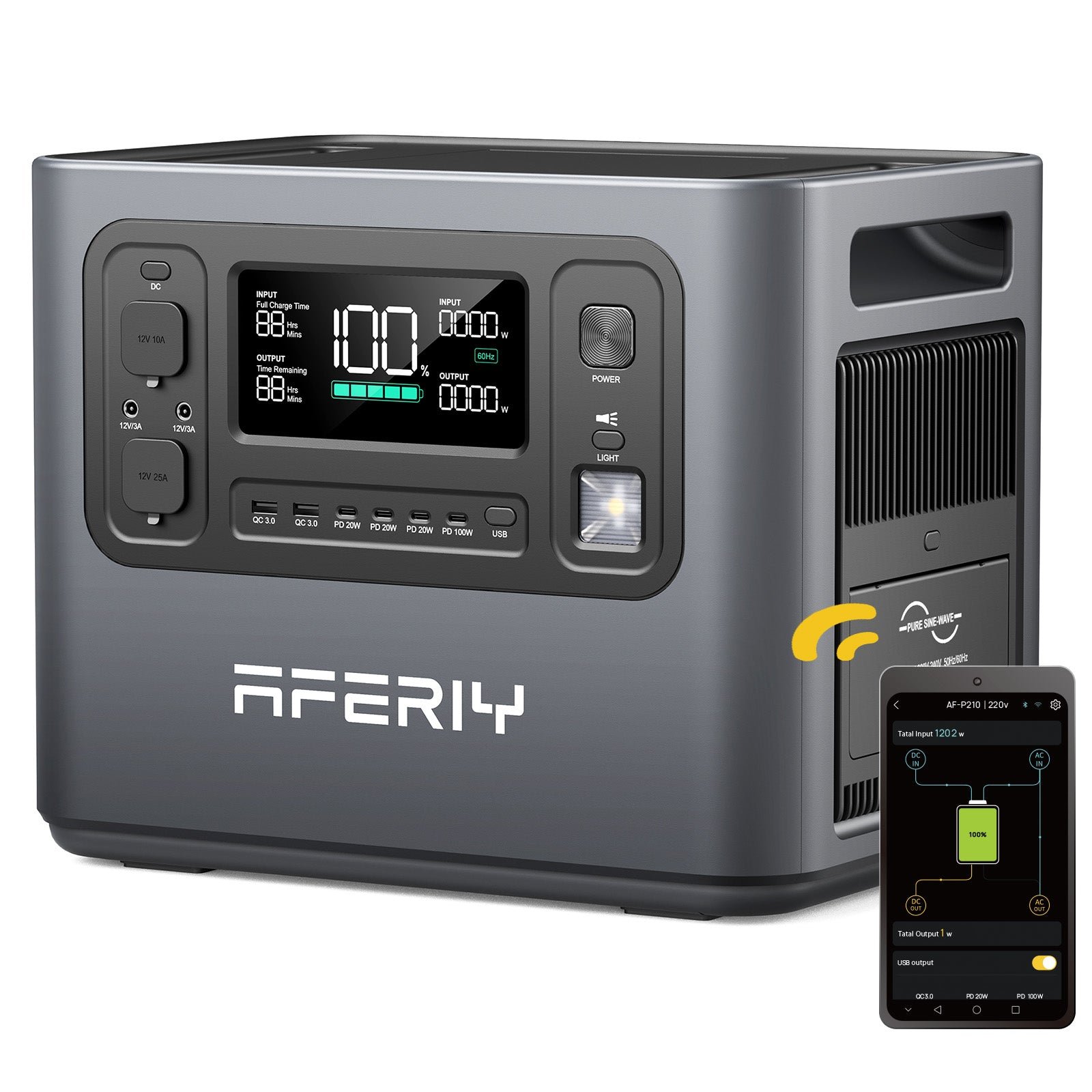 Haven2400 2048Wh, APP product photo from Aferiy
