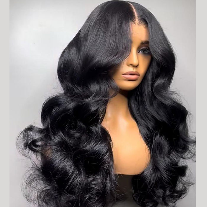 body wave lace front wig natural look product photo from Zlikehair