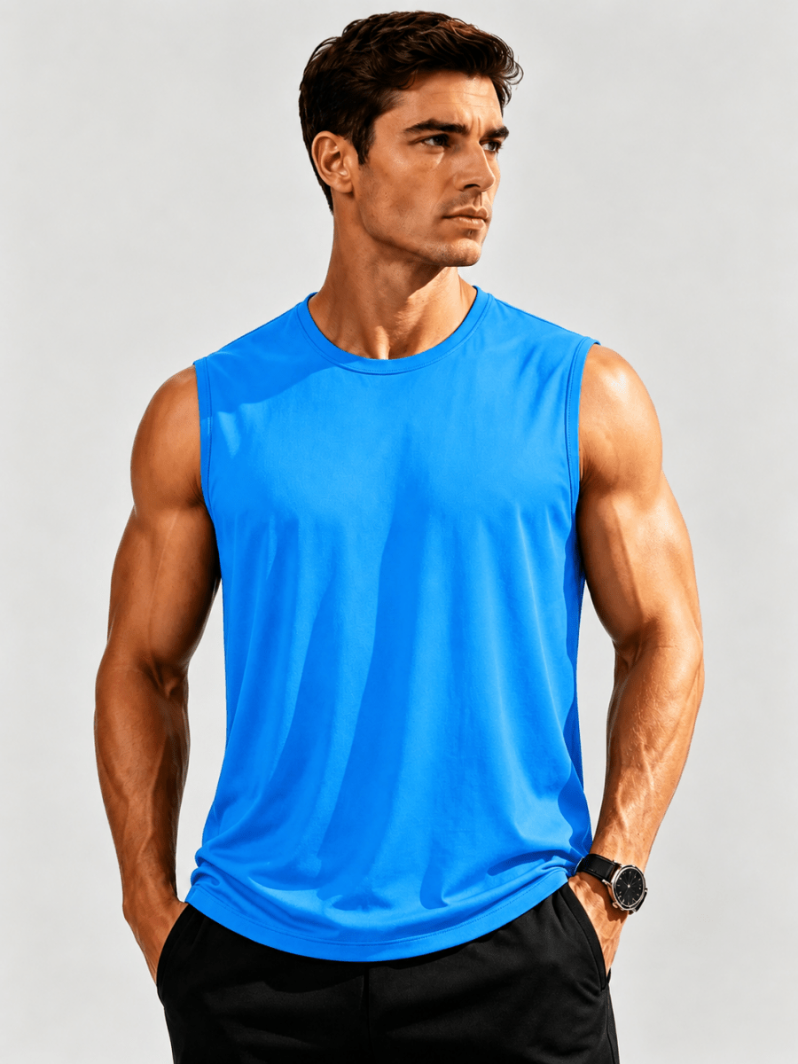 Mens Quick Dry Tank Top Upf 80 Sun Protection Sleeveless Shirts product photo from Tacvasen