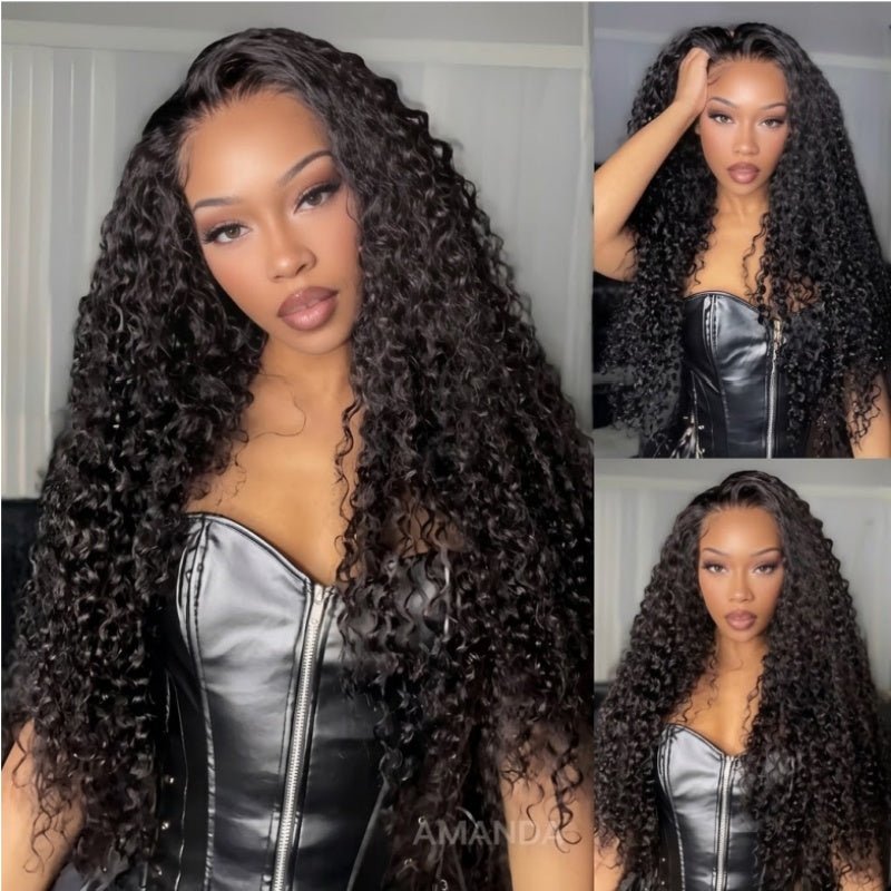 Amanda Curly Human Hair Wig H D Lace Wig Lace Front Wig Brazilian Remy Hair Amanda Preplucked Lace Wig With Baby Hair Fo... product photo from Amandahairs