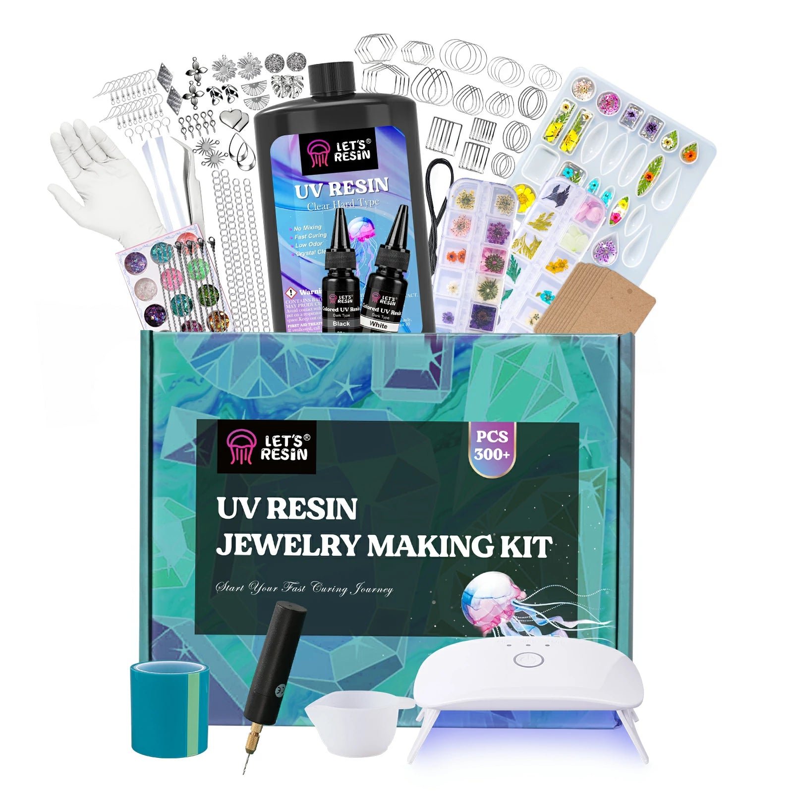 UV Resin Jewelry Kit product photo from Let's Resin