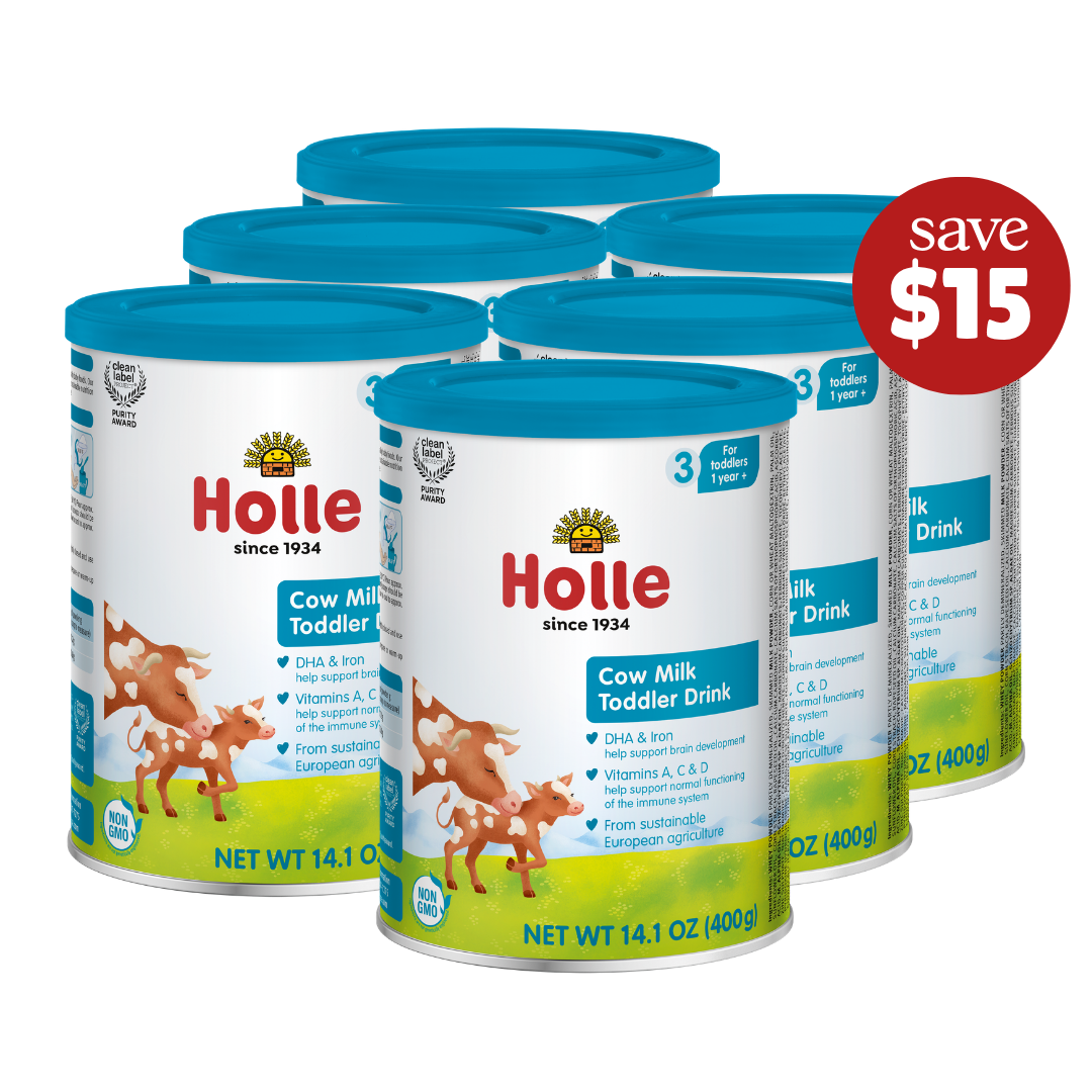 Loading image: save 15 on cow milk 6 tin product photo from Holle Usa