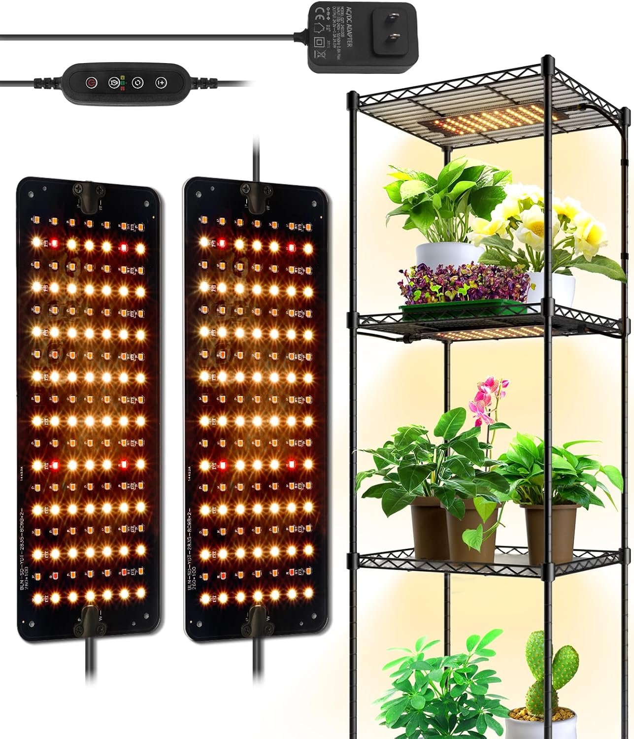 Barrina 10W LED Grow Light Panels 3-Spectrum | Full Spectrum, Dimmable & Timer | DC10 product photo from Barrina