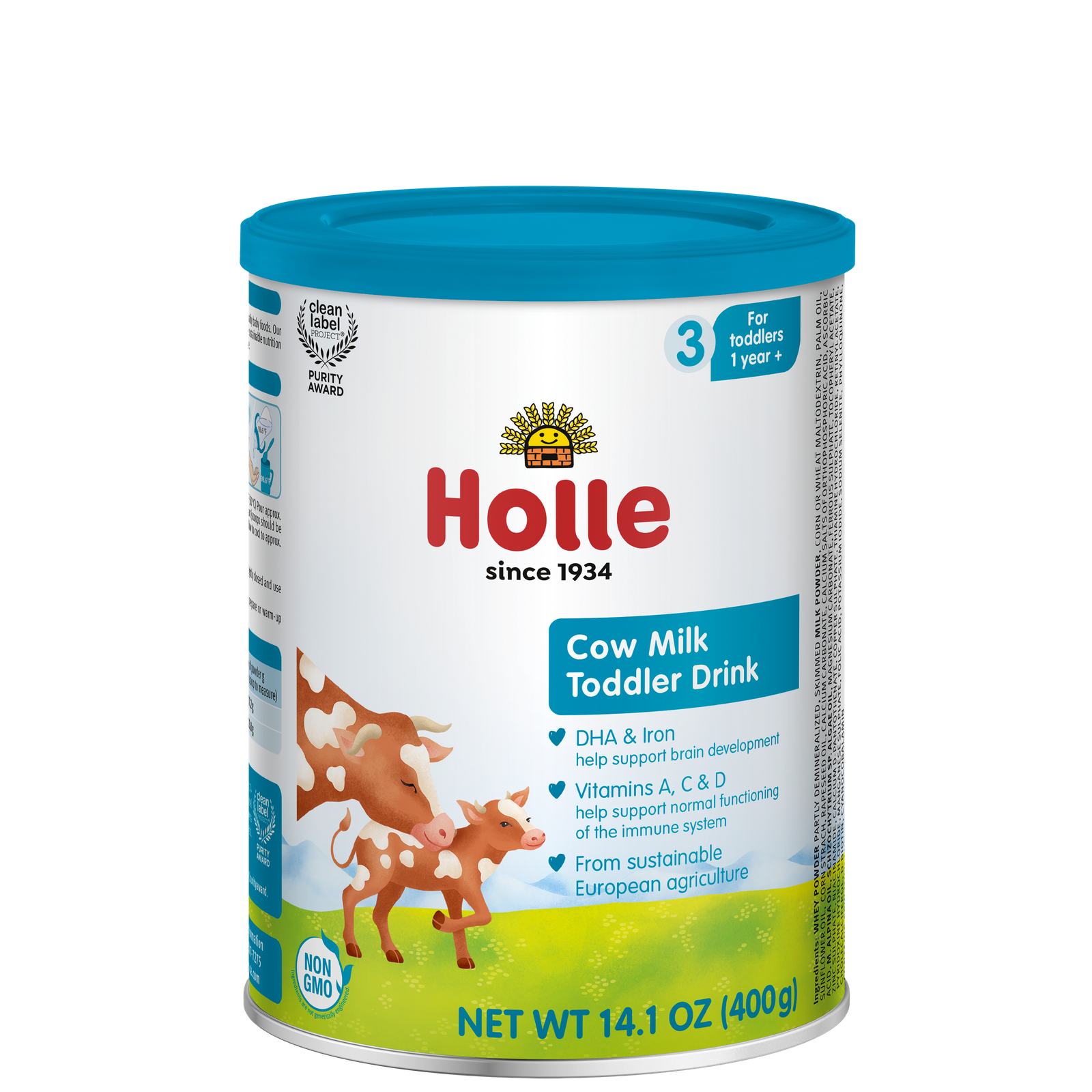 Loading image: cow milk toddler drink product photo from Holle Usa