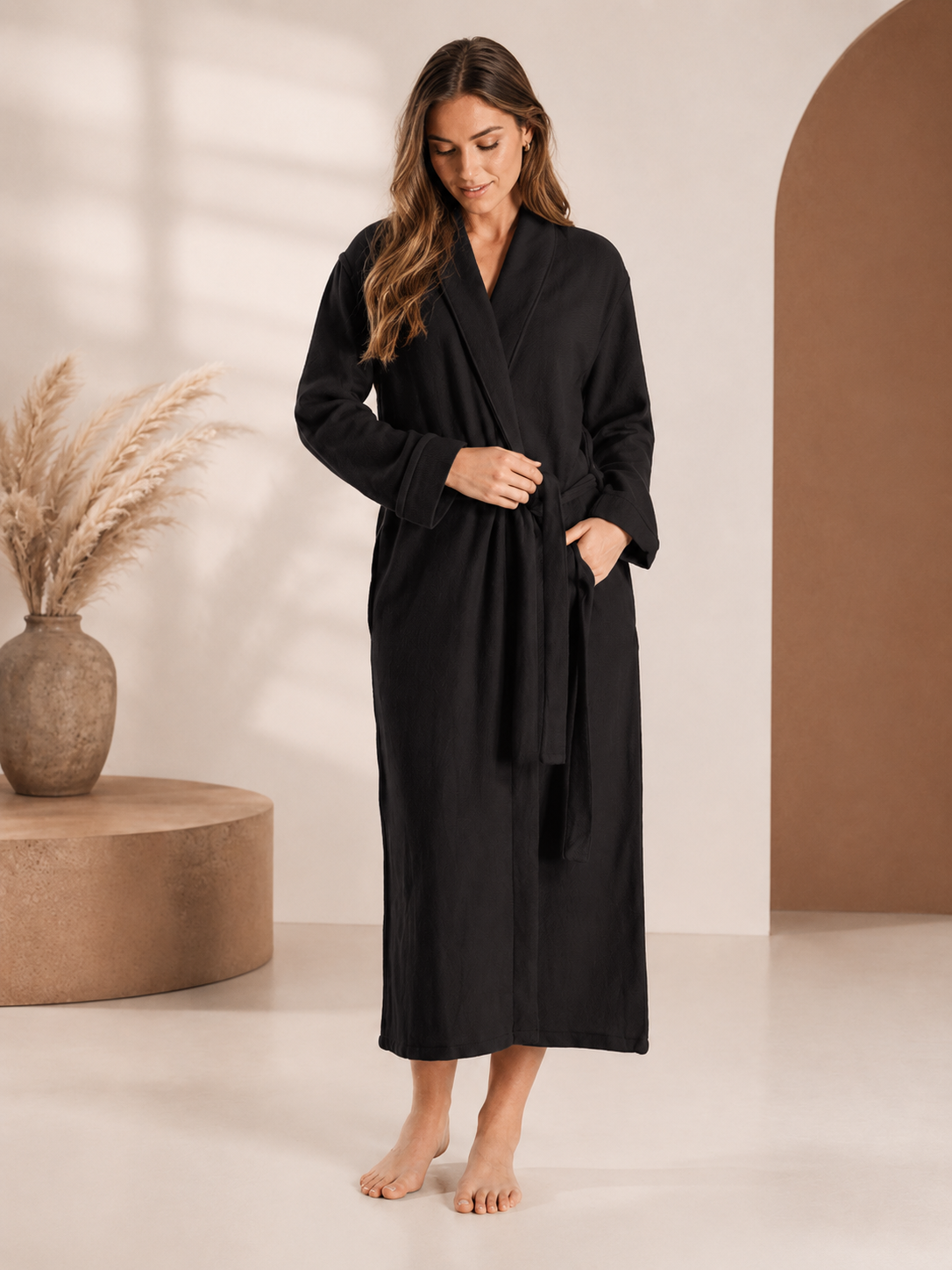 Pure Cashmere Robe for Women - Model Image 1 product photo from Cashmere Boutique