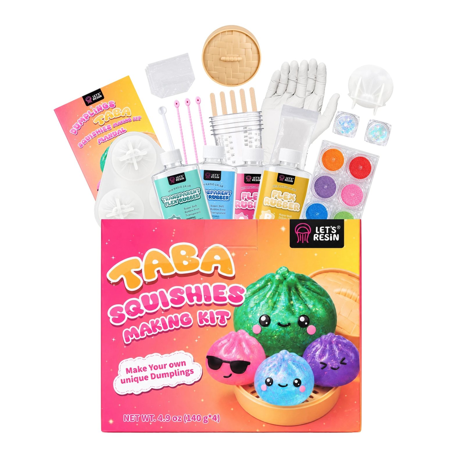 Dumpling Squishy Making All In One Kit product photo from Let's Resin
