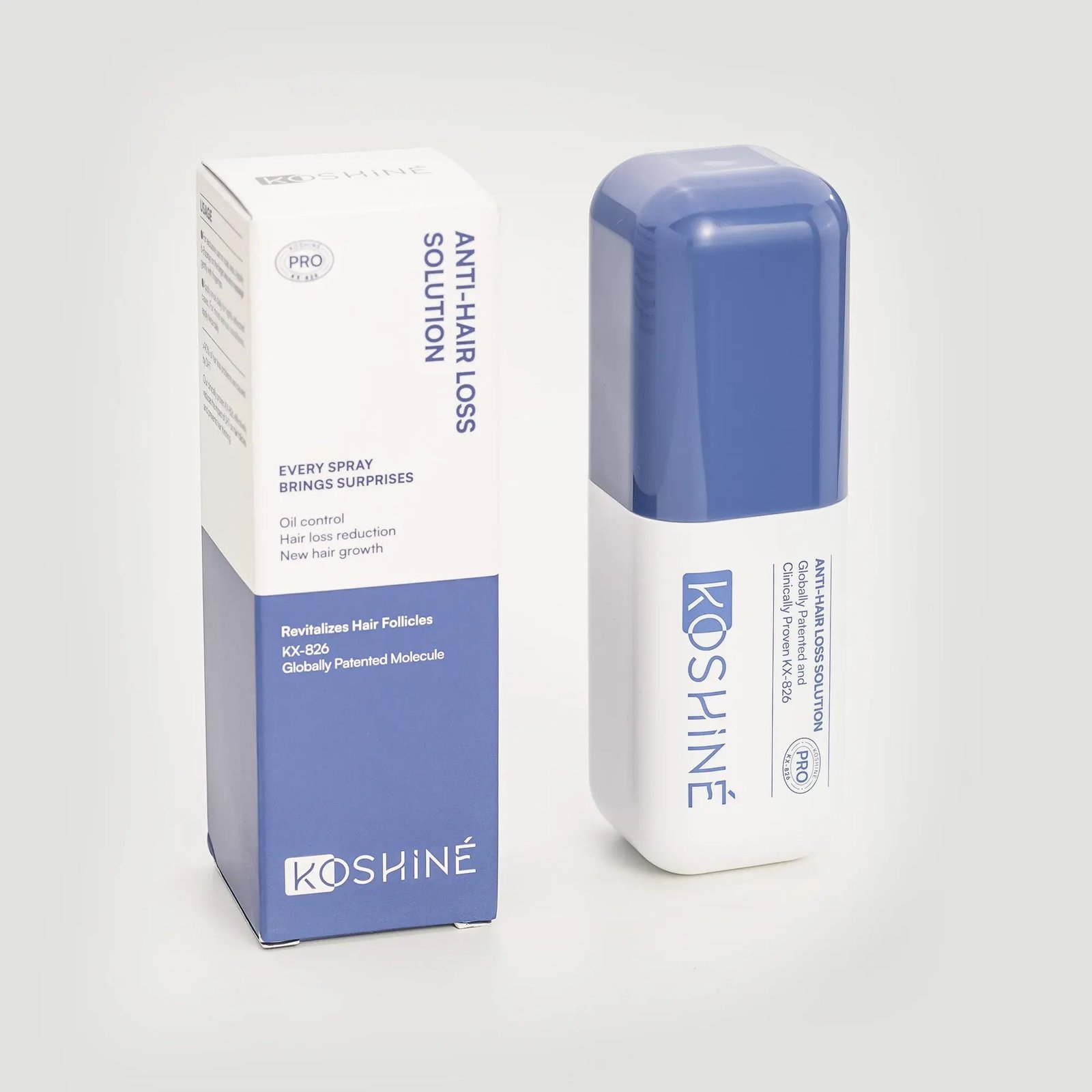 KOSHINÉ 0.9% KX-826 DHT Blocker Hair Thickening Growth Products – Suitable for Men and Women (Purple Bottle) product photo from Koshine
